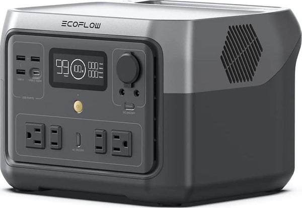 EcoFlow RIVER 2 Max Portable Power Station 512Wh Capacity.Solar Generator.1000W AC Output for Outdoor Camping.Home Backup.Emergency.RV.off-Grid W8