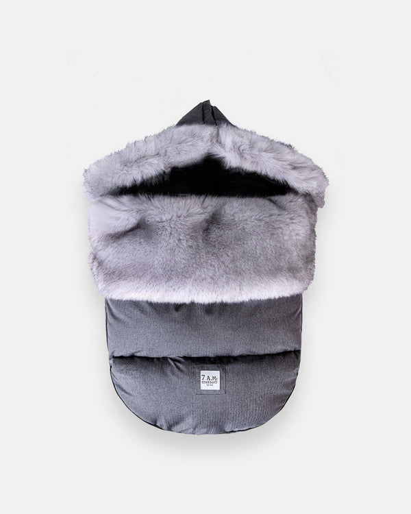 7AM Enfant PlushPod - Tundra Heather Grey Dark Faux, 0-18M X4