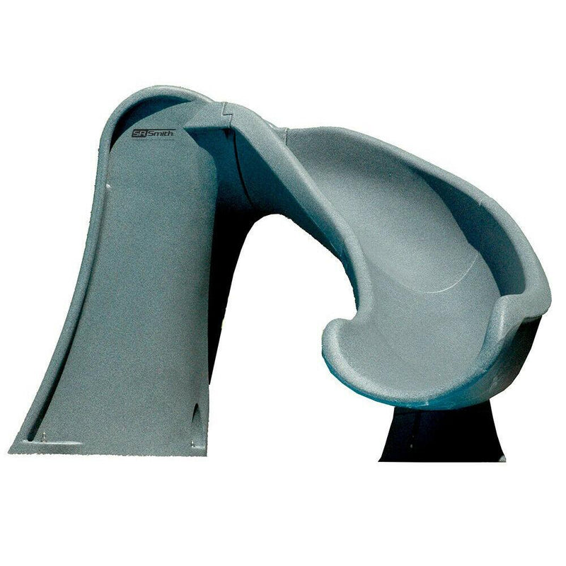 Cyclone Right Curve Swimming Pool Slide, Gray Granite X7
