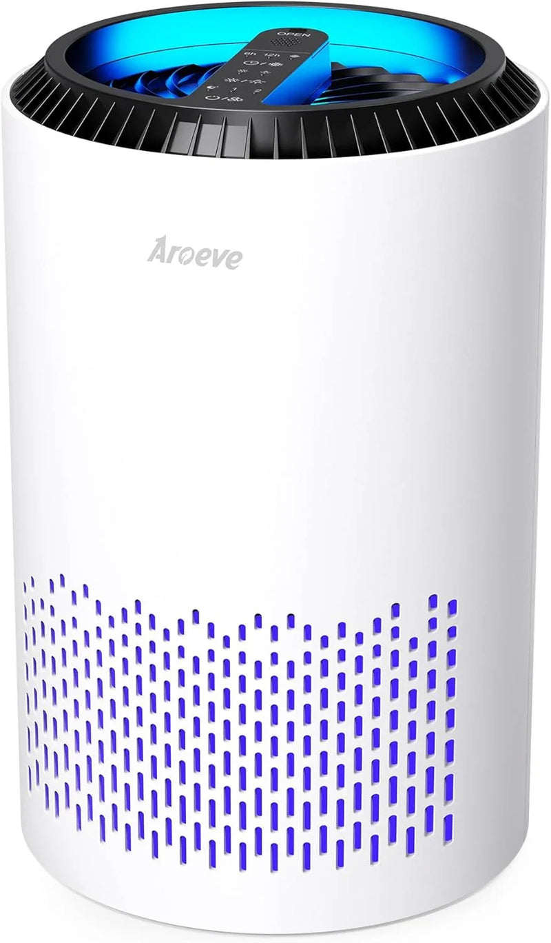 Bedroom household air purifier, with three layers of filters, capable of filtering smoke, pollen, allergens, pet dander and odors. The sleep mode helps improve sleep quality. Energy-saving design. Three wind speeds available. Suitable for offices, do B2