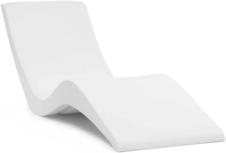 Classic White - in-Pool Chaise Lounger – Designed for Water Depths Up to 9” – Aqua Outdoors – Set of 2 – Compatible with All Pool Types - Poolside & Sun Deck Tanning L6
