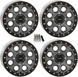 SB-7 Beadlock 15" Wheels Titanium (5 2) Polaris RZR 1000 XP/Ranger XP 900/1000