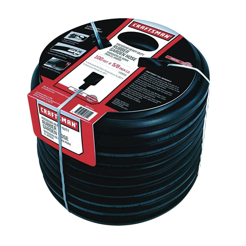 Craftsman Premium Rubber Garden Hose, 100ft. x 5/8. inch B8