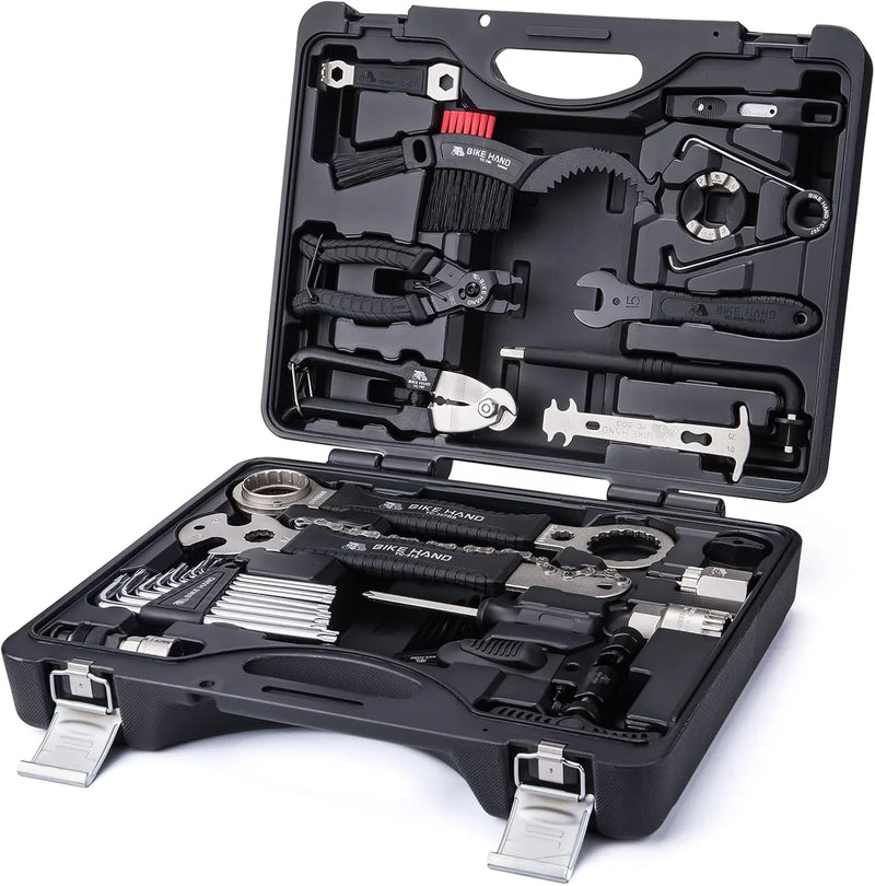 Bike Bicycle Repair Tool Kit 34 Piece Multi Tool Bicycle Maintenance Set for Road Bikes and Mountain Bikes with Tool Box Y3