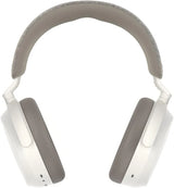 Consumer-grade audio power 4 wireless headphones - Support Bluetooth connection, equipped with adaptive noise cancellation function, clear calls, up to 60 hours of battery life, and customizable sound effects. White model.