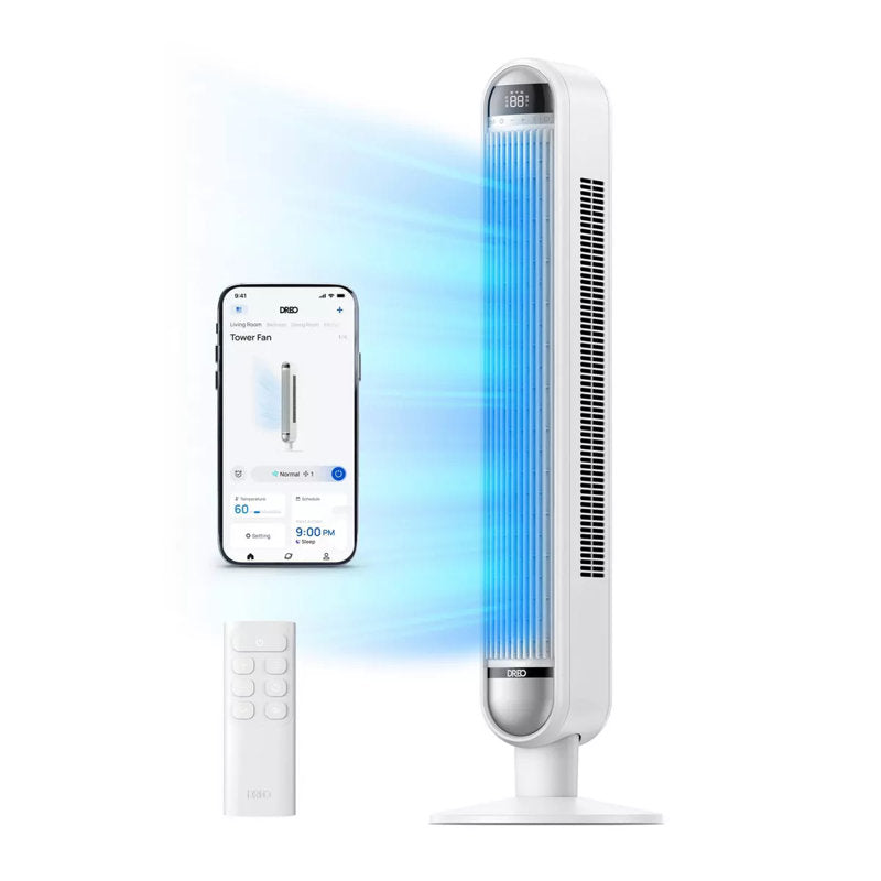 Dreo Cruiser Pro T1 42-Inch Smart Tower Fan – White