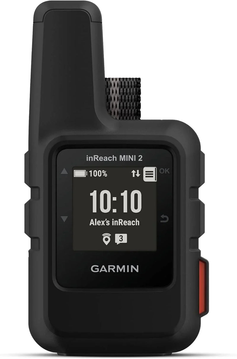 Compact and portable satellite communication device, suitable for hiking use, in orange color B2