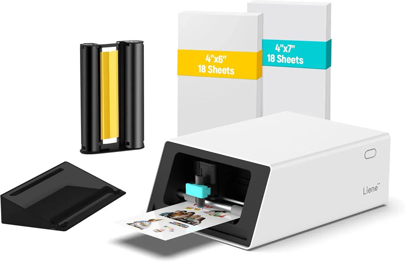Color sticker printer and cutter - A multi-functional sticker manufacturing equipment that combines DIY creativity, custom label and gift production. Thermal transfer digital printing device, 300 DPI resolution, precise artificial intelligence automa M9