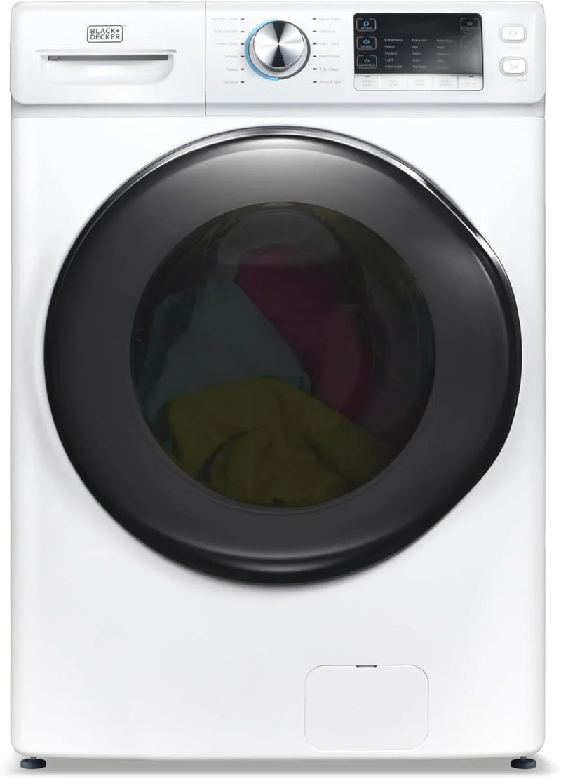 0.9 Cu. Ft. Portable Washer, 6.6 lb. Capacity Washing Machine for Homes & Apartments, 5 Wash Cycles, Quick Connect Sink Adapter and Drain Hose Included, Transparent Lid, BPWM09W, White V1