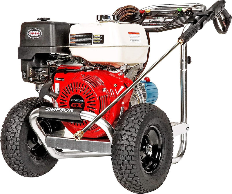 Cleaning ALH3425 Aluminum Series 3600 PSI Gas Pressure Washer, 2.5 GPM, Honda GX200 Engine, Includes Spray Gun and Extension Wand, 5 QC Nozzle Tips, 5/16-inch x 35-foot MorFlex Hose. B2