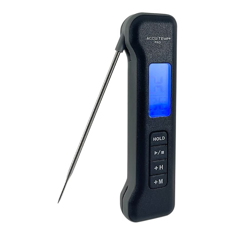 Accutemp Pro Digital Instant Read Cooking/Meat Thermometer with Backlight Display, Black/Grey U6