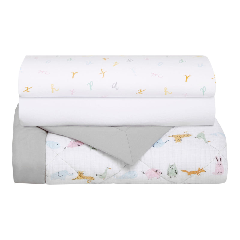 Aden + Anais Alphabet Animals Bedding Set, 3-pc K7