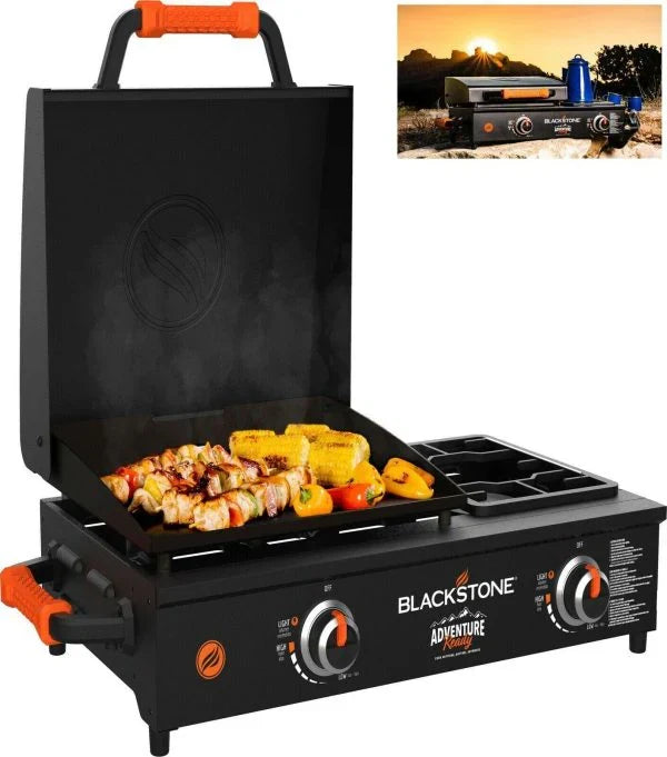blackstone adventure ready 17 inch tabletop griddle with range top black K2