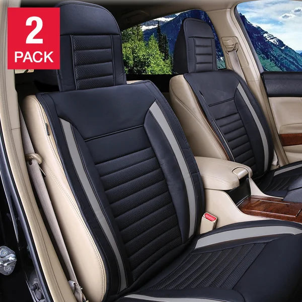 Alpena Grey Ultimate Universal Fit Luxury Seat Cover, 2-pack F6
