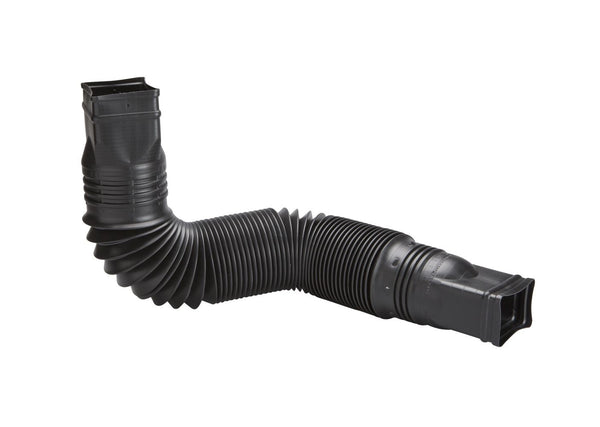 Amerimax Canada Flex-a-Spout Vinyl Downspout Extension, Rust-proof, Black S9