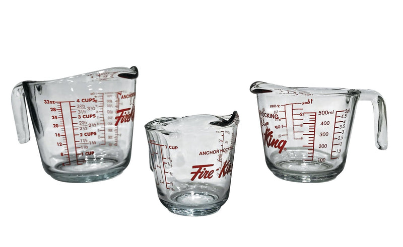 Anchor Hocking Glass Measuring Cup Set, Assorted Sizes, 3-pc I8