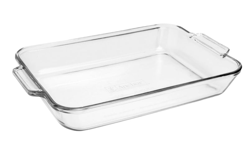 Anchor Hocking Oven Originals Glass Rectangular Utility Dish, 3-L J0