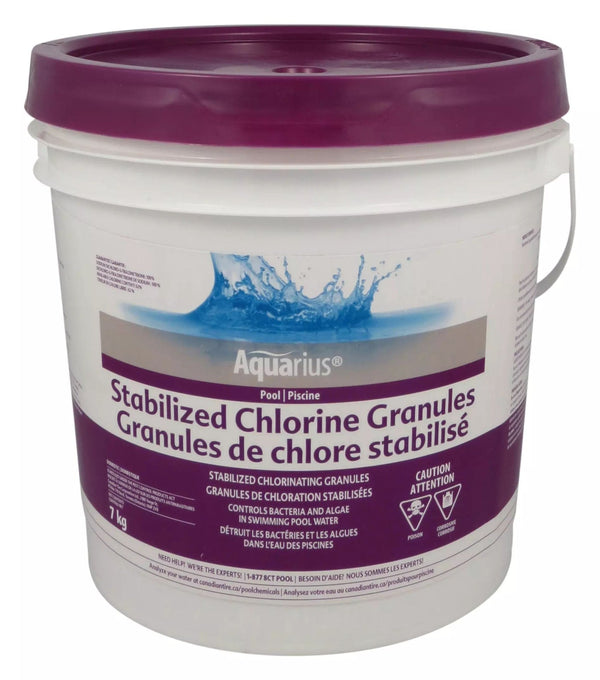 Aquarius Pool Stabilized Granular Chlorine, 7kg Z3