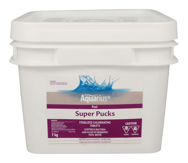 Aquarius Super Pucks - Stabilized Pool Chlorine Pucks, 7-kg R2