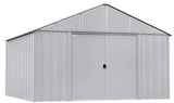 Arrow Classic 12x12-ft Flute Grey Steel Storage Shed