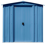 Arrow Classic Galvanized Steel Storage Shed, Blue Grey, 6-ft x 7-ft