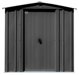 Arrow Classic Galvanized Steel Storage Shed, Charcoal, 6-ft x 5-ft