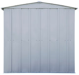 Arrow Classic Galvanized Steel Storage Shed, Flute Grey, 6-ft x 7-ft