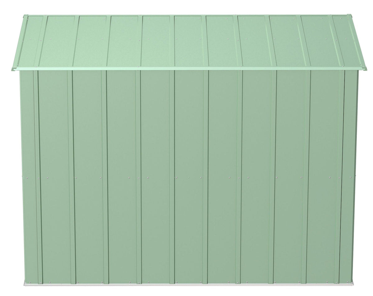Arrow Classic Galvanized Steel Storage Shed, Sage Green, 8-ft x 4-ft