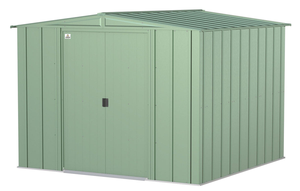 Arrow Classic Galvanized Steel Storage Shed, Sage Green, 8-ft x 8-ft