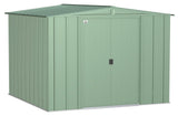 Arrow Classic Galvanized Steel Storage Shed, Sage Green, 8-ft x 8-ft