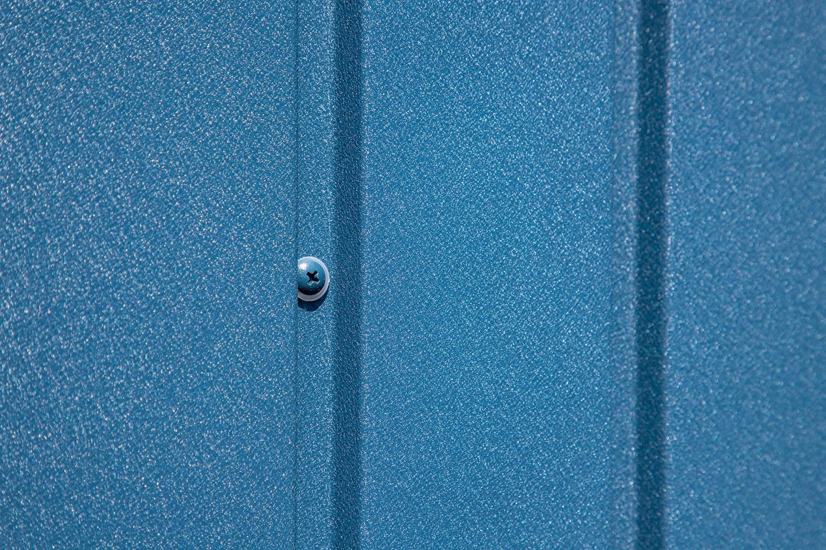 Arrow Elite 14x14-ft Corrosion-Resistant Blue Grey Steel Shed