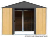 Arrow Ironwood Steel Hybrid Shed Kit, Anthracite, 10-ft x 8-ft