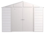 Arrow Select Galvanized Steel Storage Shed, Flute Grey, 10-ft x 12-ft