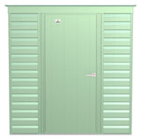 Arrow Select Galvanized Steel Storage Shed, Sage Green, 6-ft x 4-ft