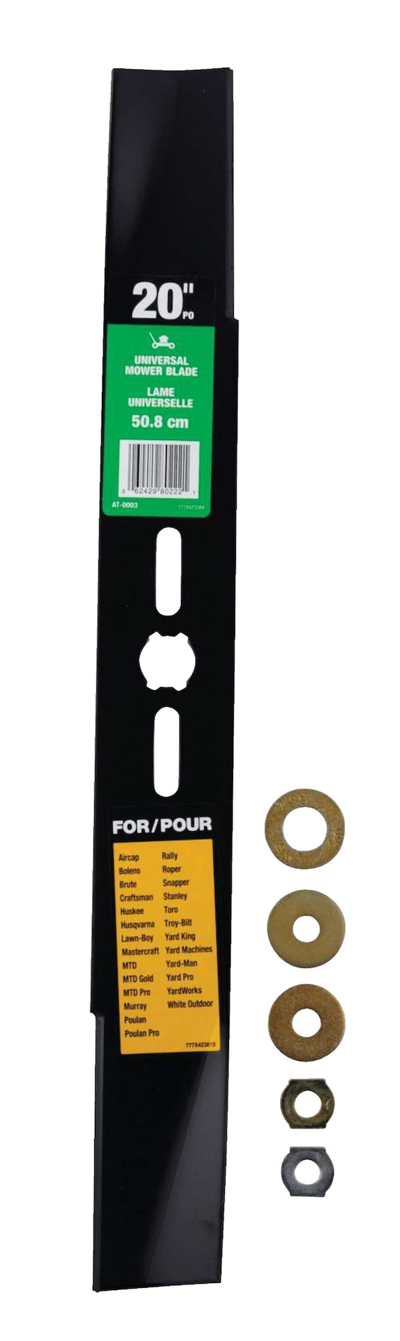 Atlas Lawn Tractor Two Replacement Blade Set, 42-in, Black M0
