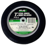 Atlas Steel Lawn Mower Wheel with Ball Bearings, 7-in x 1.5-in
