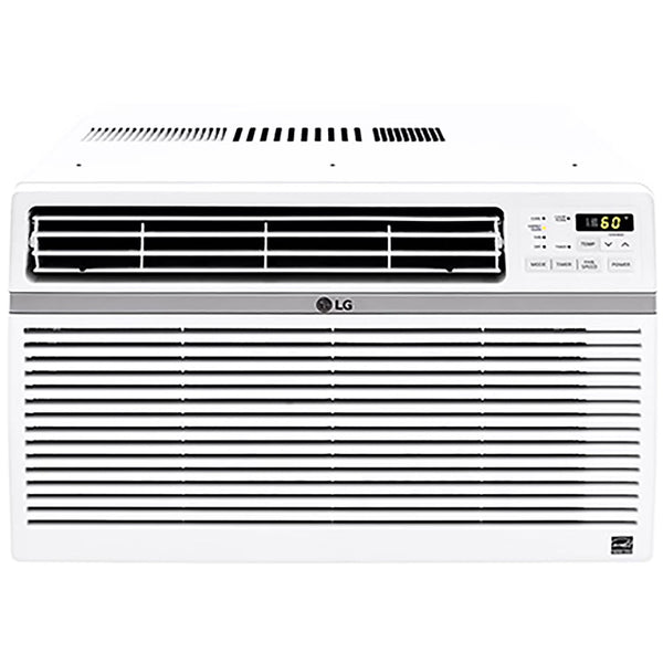 LG 8,000 BTU 340 Sq ft Window Air Conditioner with Remote Control, White, LW8016ER S3