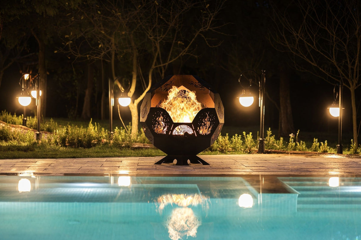 Backyard Lifestyles Algonquin Fire Pit, 39", Black