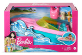 Barbie 3-Seater Floating Boat with Puppy & Accessories, Ages 3+