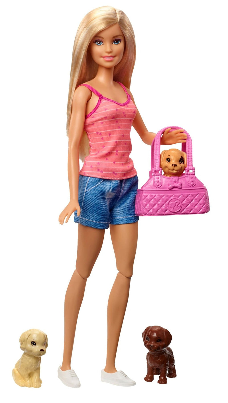 Barbie Puppy Bath Time Doll Toy & Playset For Kids, Assorted, Ages 3+ B9