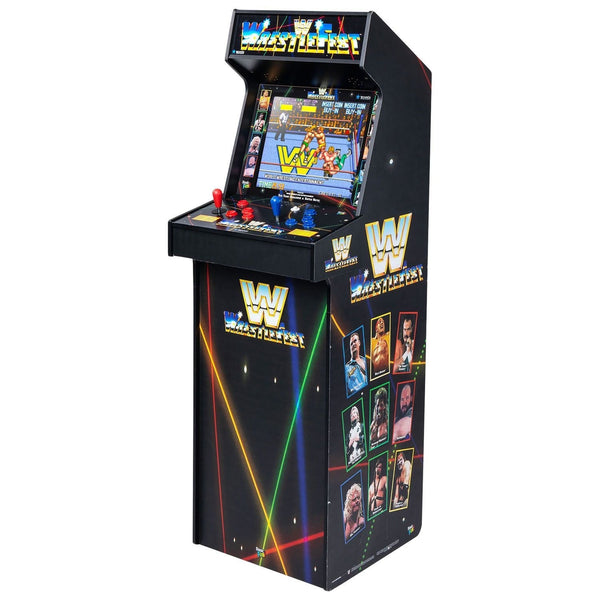 Basic Fun WWE Ultra Series Arcade Classics Deluxe Cabinet for Home, Free Standing Game Machine with 5 Games S2
