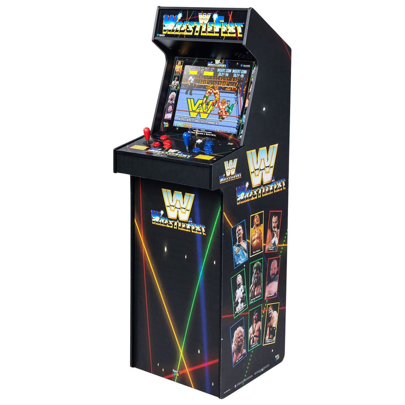 Basic Fun WWE Ultra Series Arcade Classics Deluxe Cabinet for Home, Free Standing Game Machine with 5 Games N9