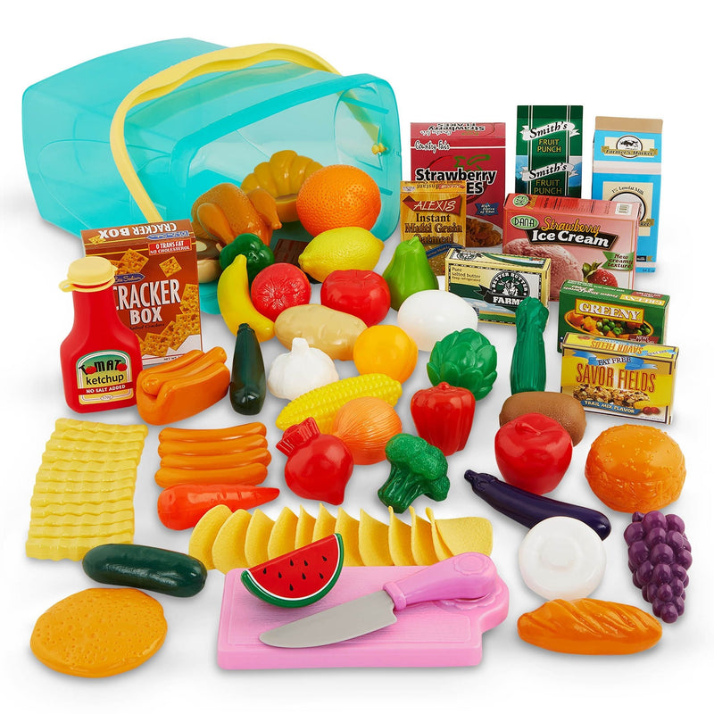 Battat Pantry in a Bucket Realistic Toy Set, 79-pc Z4