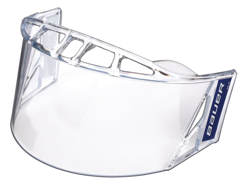 Bauer HLC Clear Half-Shield Senior Hockey Face Mask/Visor with Anti-Fog Film & High Impact Polycarbonate Shield J3