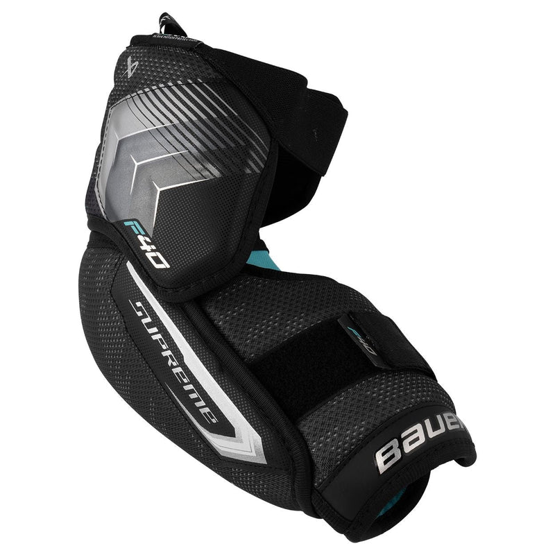 Bauer Supreme F40 Hockey Elbow Pads, Intermediate, Black, Assorted Sizes G4