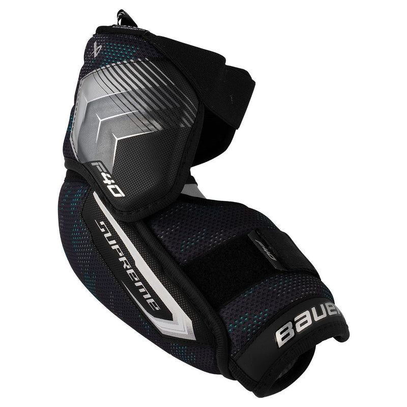 Bauer Supreme F40 Hockey Elbow Pads, Junior, Black, Assorted Sizes V9