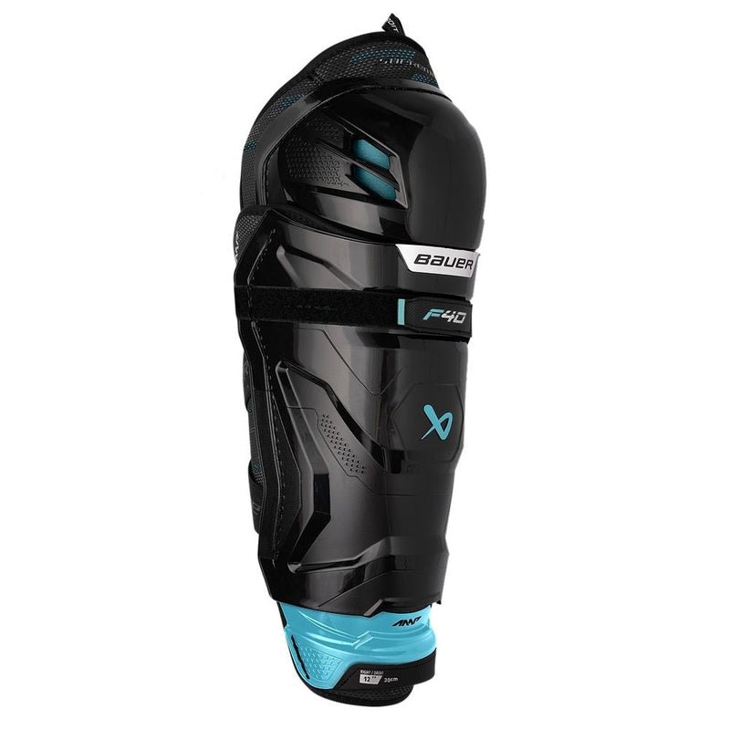 Bauer Supreme F40 Hockey Shin Guards, Junior, Black, Assorted Sizes I5