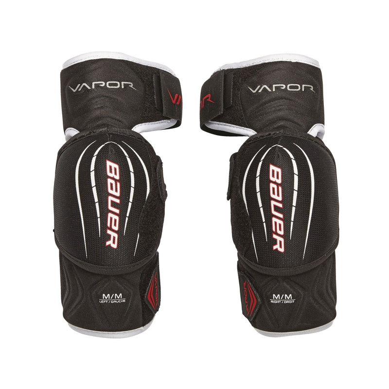 Bauer Vapor X Pro Lite Junior Hockey Lightweight Elbow Pads, Black & Red D7