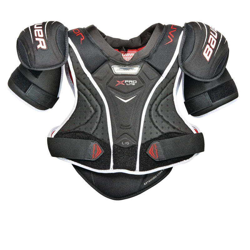 Bauer Vapor X Pro Lite Junior Hockey Shoulder Pads, Comfortable and Lightweight, Black L7