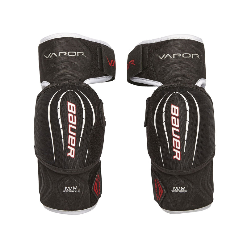 Bauer Vapor X Pro Lite Senior Hockey Lightweight Elbow Pads, Black & Red G3